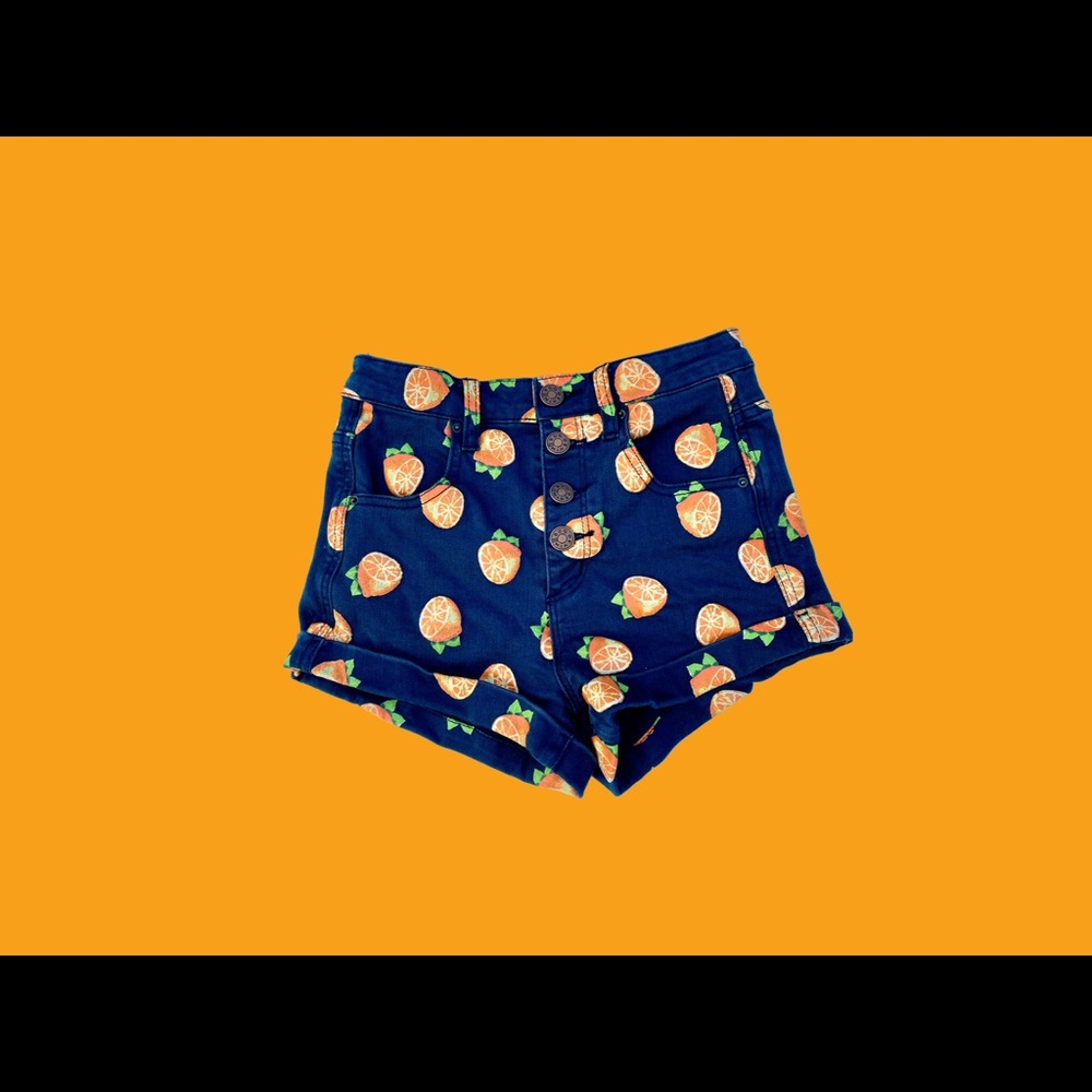 Orange slice denim shorts BDG🍊